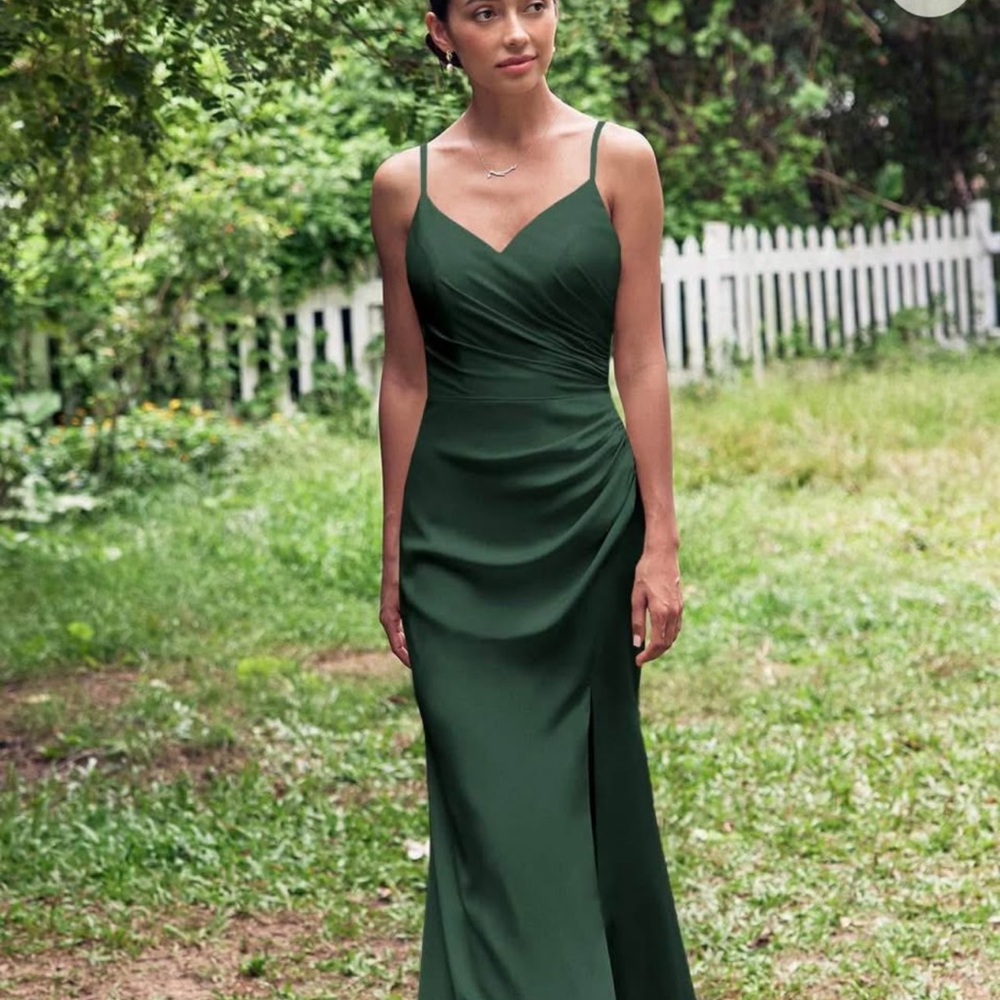 Sophisticated Forest Green Bridesmaids Dress
